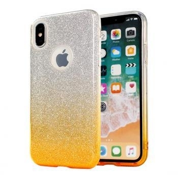 Shining Case iPhone X Złoty/Srebrny - 136504