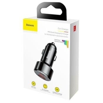 Ładowarka samochodowa USB Baseus Magic Series PPS 1xUSB QC 3.0 + USB Typ C PD QC 4.0 Czarny - 141907