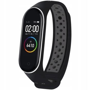 Pasek perforowany Xiaomi Mi Band 5 / 6 / 7 Czarny - 143643