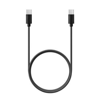 Kabel USB Typ C - USB Typ C Power Delivery PD60W 3A C296 1m (długa końcówka 8mm) Czarny - 147869