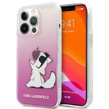 Markowy Hard Case Karl Lagerfeld Choupette Fun Apple iPhone 14 Pro Max Różowy wzór 1 - 152299