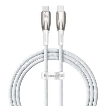 Kabel Typ C do Typ C Baseus Glimmer Series PD 100W 1m Biały - 152422