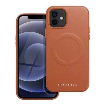 Leather Mag Case Apple iPhone 12 Brązowy - 157723
