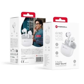 Słuchawki Bluetooth Forcell F-Audio TWS CLEAR Sound Biały - 160700