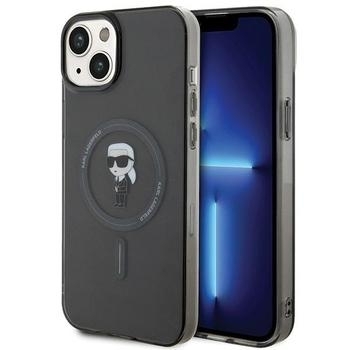 Markowy Hard Case Karl Lagerfeld Ikonik + MAG Apple iPhone 15 Plus Czarny - 160787