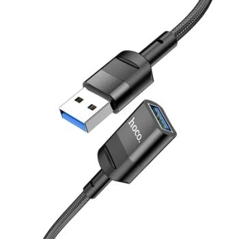Kabel OTG USB Hoco 3A U107 1,2m Czarny - 161034