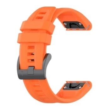 Pasek do smartwatcha Garmin FENIX 3 / 3HR / 5X / 6X / 6X PRO / 7X / 7X PRO Pomarańczowy - 161270