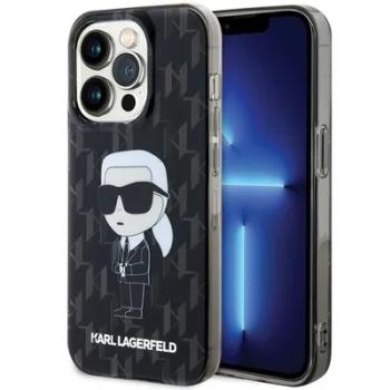Markowy Hard Case Karl Lagerfeld Monogram Ikonik Apple iPhone 15 Pro Max Czarny - 163691