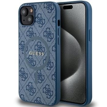 Markowy Hard Case Guess 4G Ring Classic Logo Apple iPhone 15 Plus Niebieski - 201836