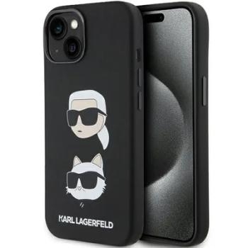 Markowy Hard Case Karl Lagerfeld Silicone KC Apple iPhone 15 Plus Czarny - 164069