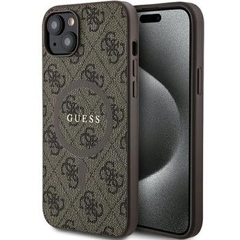 Markowy Hard Case Guess 4G Ring Classic Logo Apple iPhone 14 Brązowy - 201868