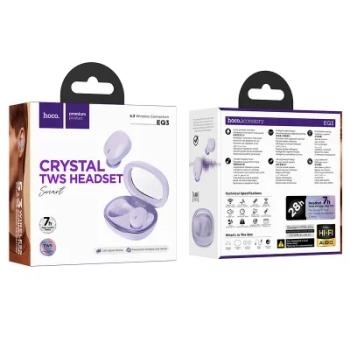 Słuchawki Bluetooth Hoco TWS EQ3 Fioletowy - 167474