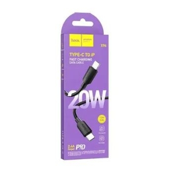 Kabel Typ C do Lightning Hoco X96 PD 2,4A 20W 1m Czarny - 171720