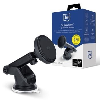 Uchwyt na szybę i kokpit z MagSafe 3mk Car MagCharger 15W Czarny - 172825
