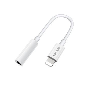 Adapter Audio Lightning na Jack 3,5mm Bluetooth Yesido YAU31 Biały - 175499