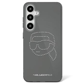 Markowy Hard Case Karl Lagerfeld Rhinestones Karl Head Logo Samsung Galaxy S25 Czarny - 175933