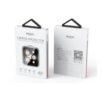 Szkło hartowane na aparat yesido Lens Protector WB27 Apple iPhone 16 Czarny - 177392