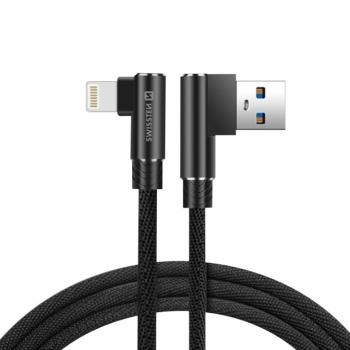 Kabel kątowy iPhone Lightning Swissten Arcade 1,2m Czarny - 180358
