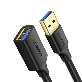 Kabel przewód przedłużacz przejściówka USB 3.0 żeński - męski 1,5m Ugreen Czarny - 181679