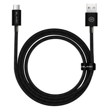 Kabel USB na Typ C Blavec Candy PD 60W 3A 2m Apple CarPlay/Android Auto Czarny - 182503