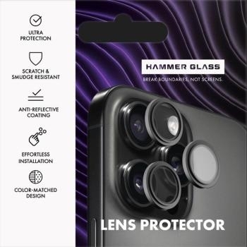 Szkło Hartowane na aparat HG Lens Apple iPhone 17 Black - 184210