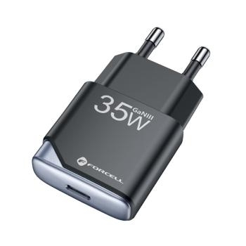 Ładowarka sieciowa Typ C Forcell F-Energy Ultra Slim GaN III PD QC4.0 3A 35W Czarny - 192363