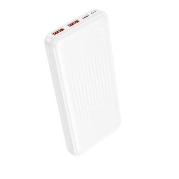 Power Bank 10000mAh 2xUSB + Typ C Borofone BJ80 Clever QC 3.0 22,5W PD 20W Biały - 192924