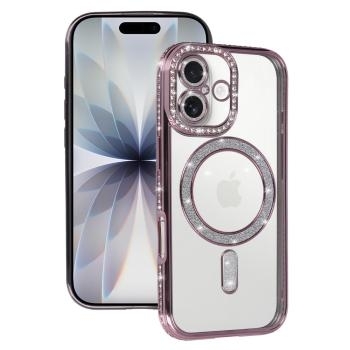 Bling Magsafe Case Apple iPhone 17 Różowy - 193218