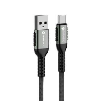 Kabel USB A do Typ C Forcell F-Energy QC4.0 3A 66W Cafule 3m C256 Czarny - 193726