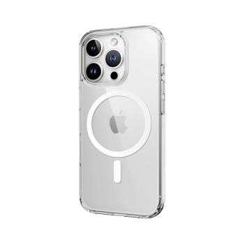 Markowy Silikon Rock Crystal Series Magnetic Apple iPhone 16 Plus Przezroczysty - 193819