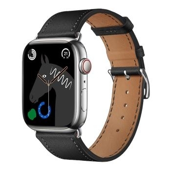 Pasek dziurki skóra ekologiczna 42 / 44 / 45 / 49 mm Apple Watch Forcell F-Design FA20 Czarny - 195313