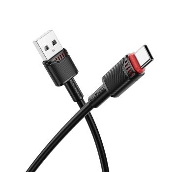 Kabel USB na Typ C Borofone BX110 Beneficio 3A 1m Czarny - 195944