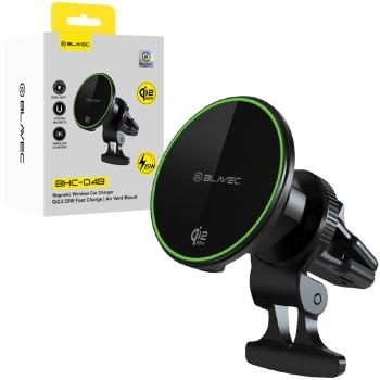 Uchwyt do kratki magnetyczny z ładowaniem indukcyjnym Blavec BHC-04B Qi2.2 25W Czarny - 207179