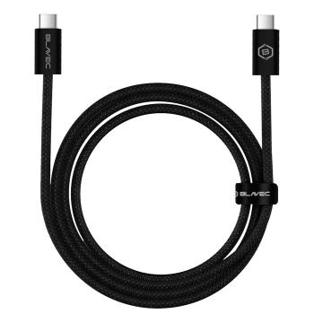 Kabel oplot Typ C na Typ C Blavec Candy PD 60W 3A 3m Apple CarPlay/Android Auto Czarny - 196781