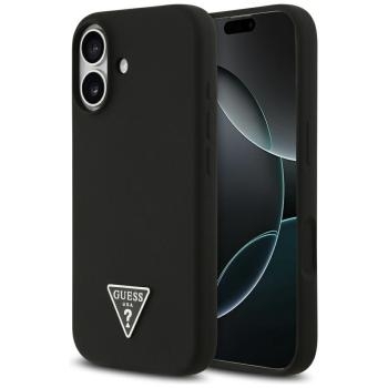 Markowy Hard Case Guess Silicone W  Triangle Logo Apple iPhone 17 Czarny - 198558