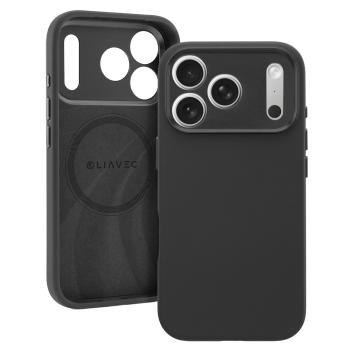 Markowy Armor Case Liavec Silk Shield Case with Metal Camera Frame Apple iPhone 17 Pro Max Czarny - 201075