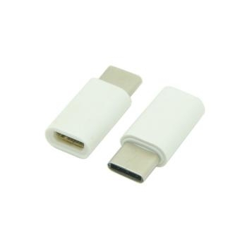 Adapter Micro USB - USB Typ-C Biały