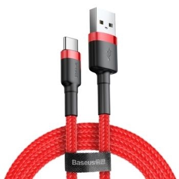 Kabel USB Typ C Baseus Cafule 2A 2m (CATKLF-C09) Czerwony
