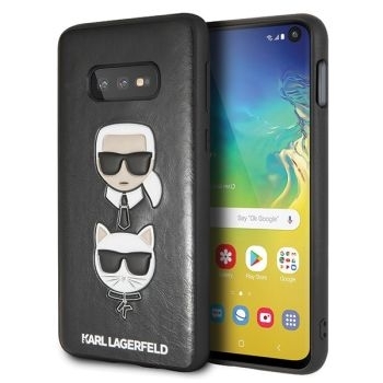 Markowy Hard Case Karl Lagerfeld Karl&Choupette Samsung Galaxy S10E Czarny