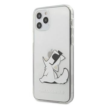 Markowy Hard Case Karl Lagerfeld Choupette Fun Sunglasses Apple iPhone 12 Pro Max Przezroczysty