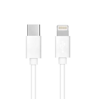 Kabel USB Typ C do iPhone Lightning PD PD20W 3A C291 1m Biały