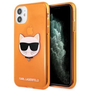 Markowy Hard Case Karl Lagerfeld Apple iPhone 12 / 12 Pro Pomarańczowy
