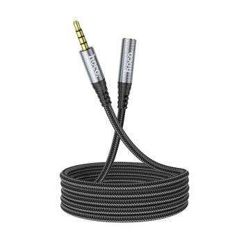 Kabel Jack 3,5mm męski na żeński Hoco UPA20 2m Czarny