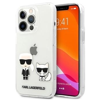 Markowy Hard Case Karl Lagerfeld Ikonik & Choupette Apple iPhone 13 Pro Przezroczysty