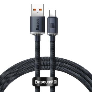 Kabel USB Typ C Baseus Crystal Shine PD100W Power Delivery 1,2m Czarny
