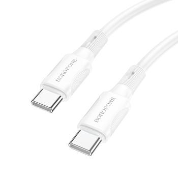 Kabel USB Typ C na USB Typ C Borofone BX80 Succeed 60W 3A 1m Biały