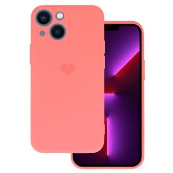 Silicone Heart Case Samsung Galaxy A53 5G Wzór 1 Koralowy