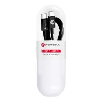 Kabel Typ C do Typ C 2.0 QC3.0 PD48W Forcell C293 Tuba 1m Czarny