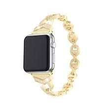 Pasek bransoletka Apple Watch 42 / 44 / 45 Wzór 3 Złoty