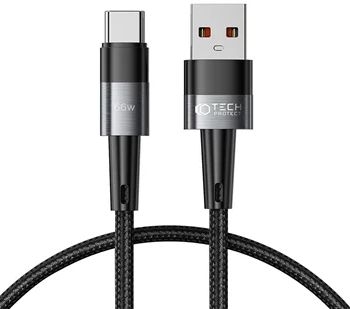 Kabel USB Typ C Ultraboost 66W 6A 25cm Szary